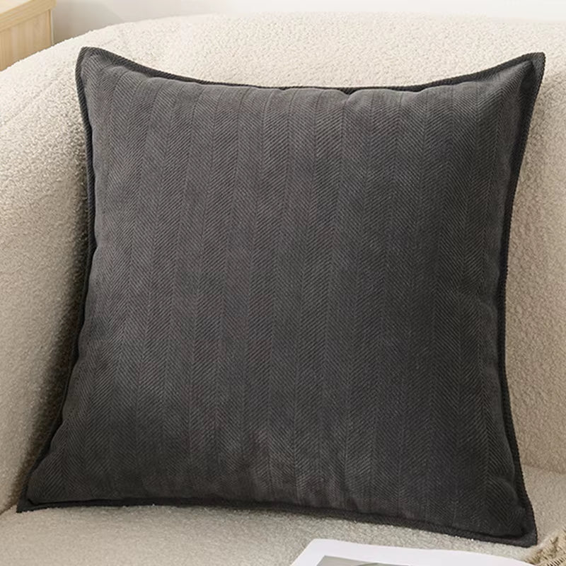 Chenille Throw Pillow Covers with Elegant Luxury Design Square Cushion Case for Office Home Living Room Bed Sofa Cushion Decor