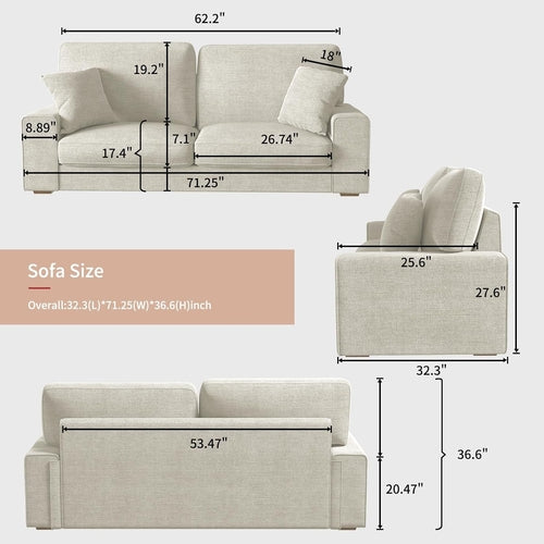 The Beige Luxe Sofa