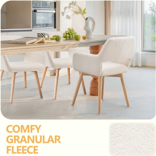 Mid Century Modern Dining Chairs Set of 2 & 4 & 6 Comfy Accent Chair