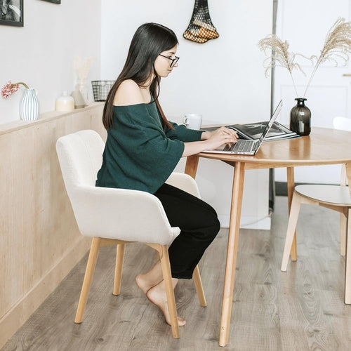 Mid Century Modern Dining Chairs Set of 2 & 4 & 6 Comfy Accent Chair