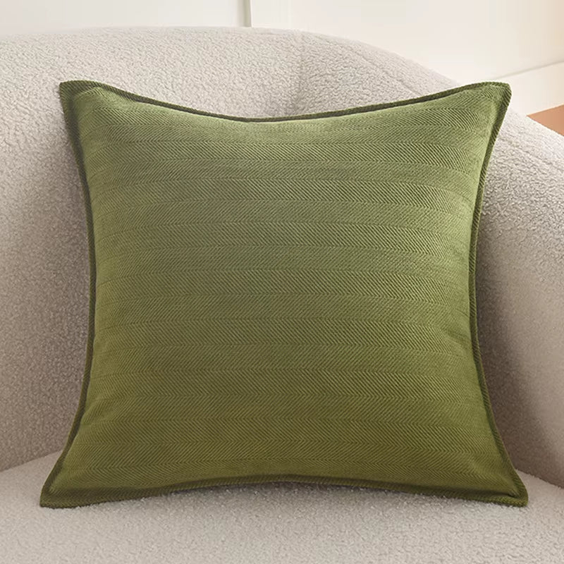 Chenille Throw Pillow Covers with Elegant Luxury Design Square Cushion Case for Office Home Living Room Bed Sofa Cushion Decor