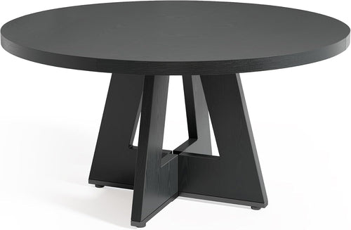 round Dining Table for 4-6 People, 47 Inches Dining Room Table with
