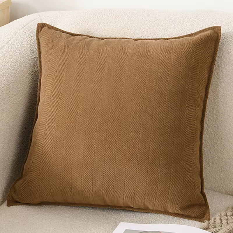 Chenille Throw Pillow Covers with Elegant Luxury Design Square Cushion Case for Office Home Living Room Bed Sofa Cushion Decor