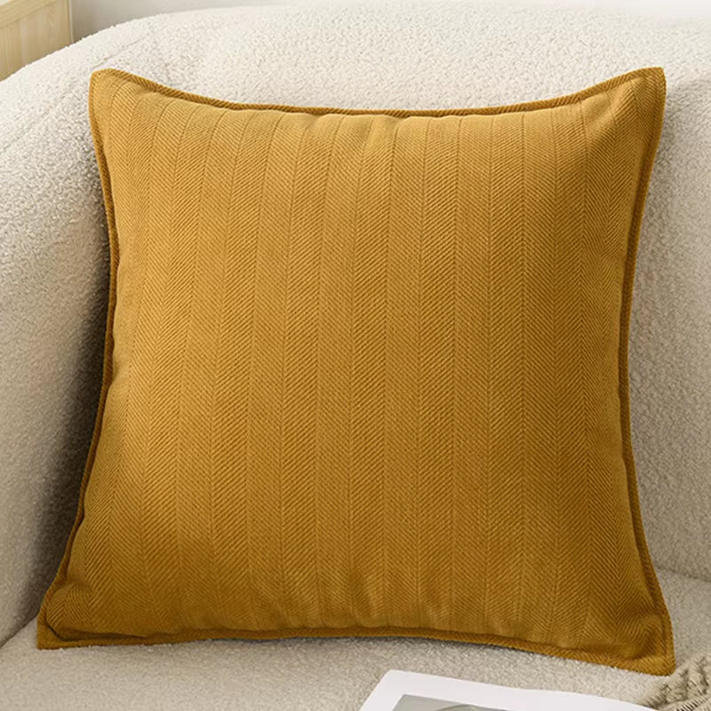 Chenille Throw Pillow Covers with Elegant Luxury Design Square Cushion Case for Office Home Living Room Bed Sofa Cushion Decor