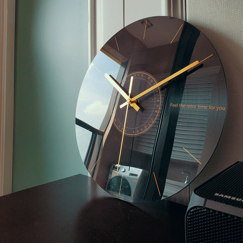 Luxury Silent Wall Clock- Glass Clock