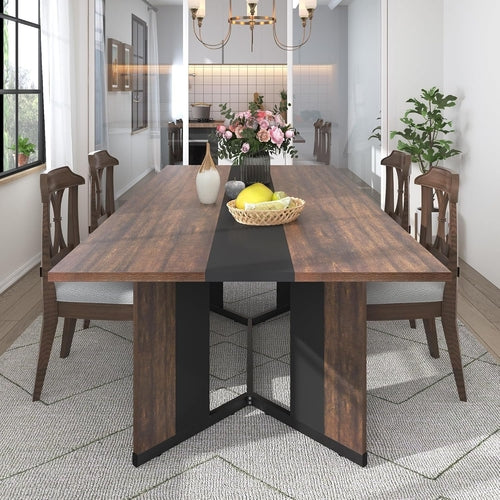 71In Large Rectangular Dining Table for 4 5 6 7 People W/35