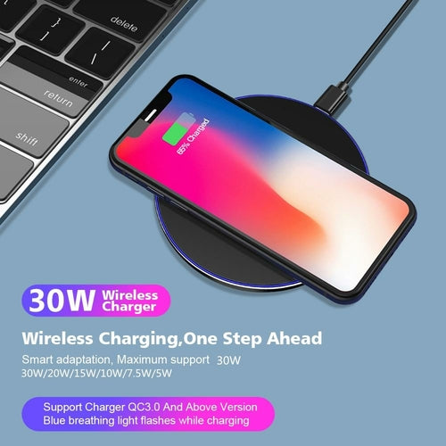 W9 30W Wireless Charging Pad